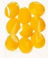 9x gele pasen thema decoratie eieren