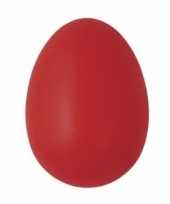 Decoratie eieren rood 6 cm 25 stuks
